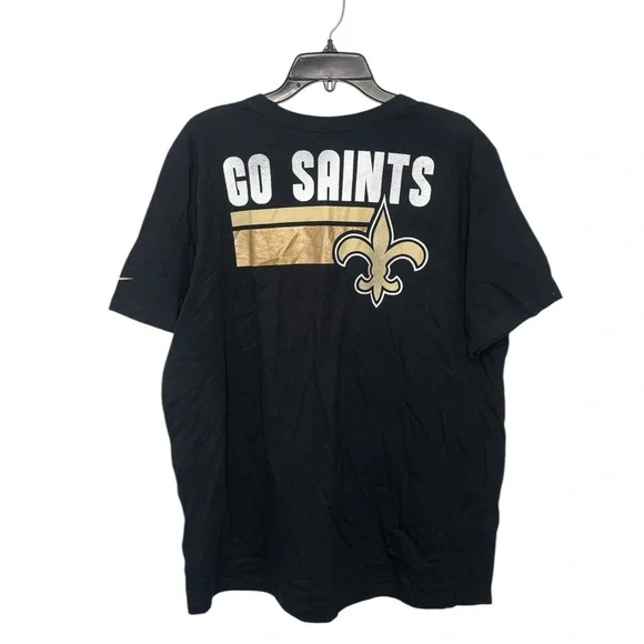 Nike Men’s XL Black New Orleans Saints Football T-Shirt, NWT - Picture 3 of 5
